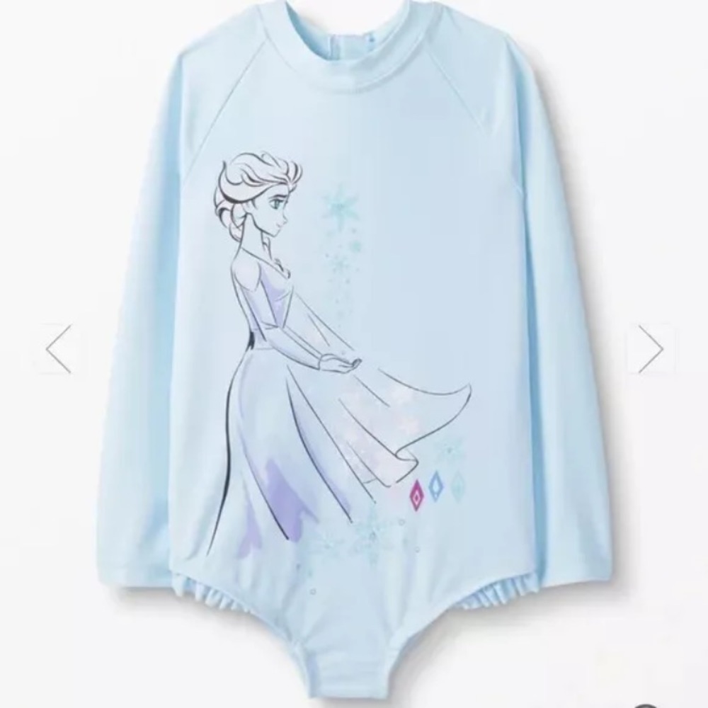 Hanna Andersson Frozen Elsa Long Sleeve Swimsuit